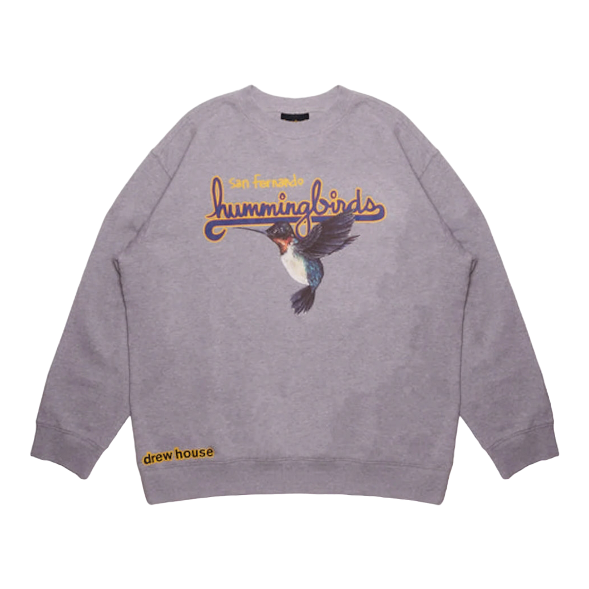 Drew Hummingbirds Crewneck Heather Grey