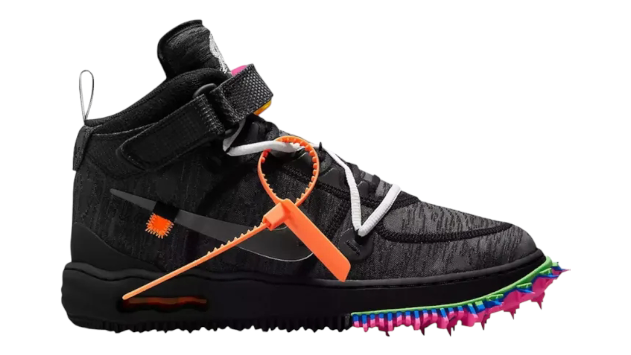 Air force 1 mid black and white sales