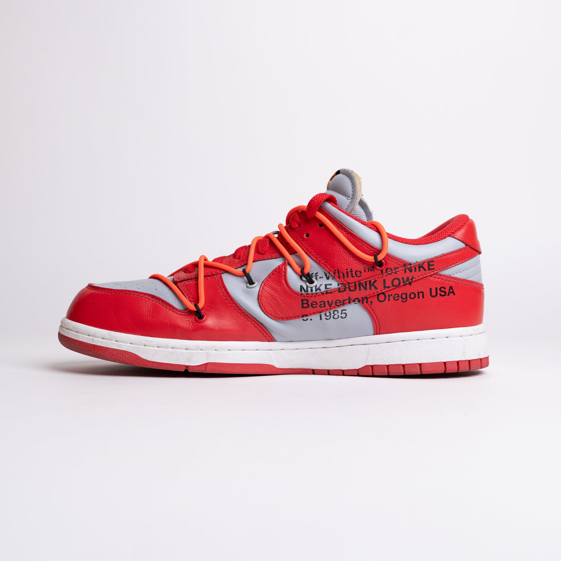 Nike Dunk Low Off White University Red