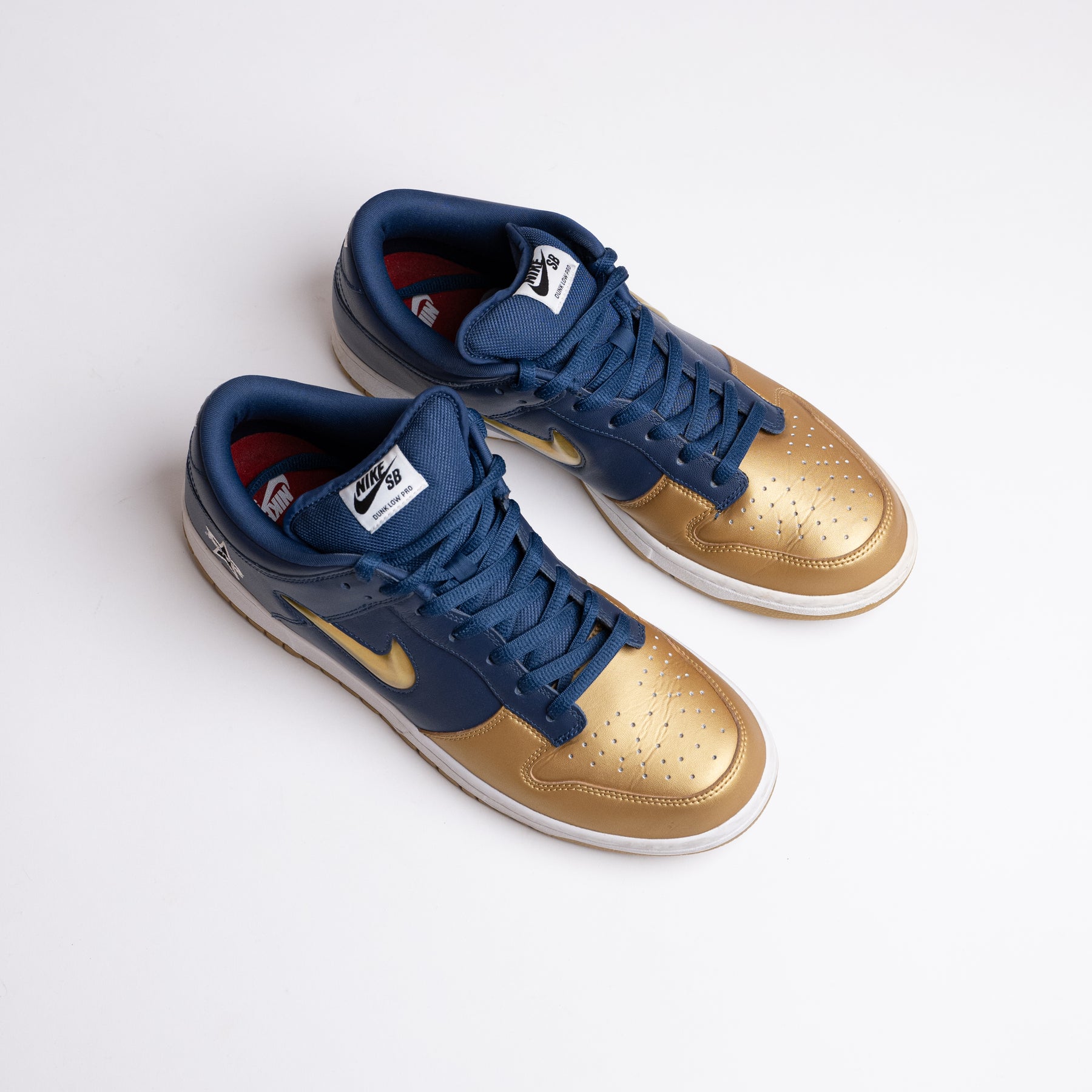 Nike SB Dunk Low Supreme Jewel Swoosh Gold