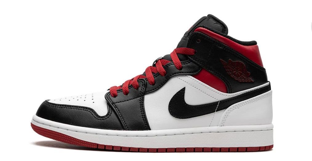 Air Jordan 1 Mid 'Gym Red Black Toe' 2023