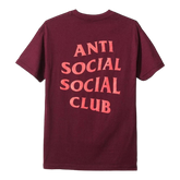 Anti Social Club - Lost Feelies Tee (Burgundy)