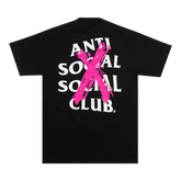 Anti Social Club CANCELLED T-SHIRT PINK BLACK