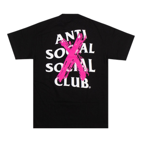 Anti Social Club CANCELLED T-SHIRT PINK BLACK