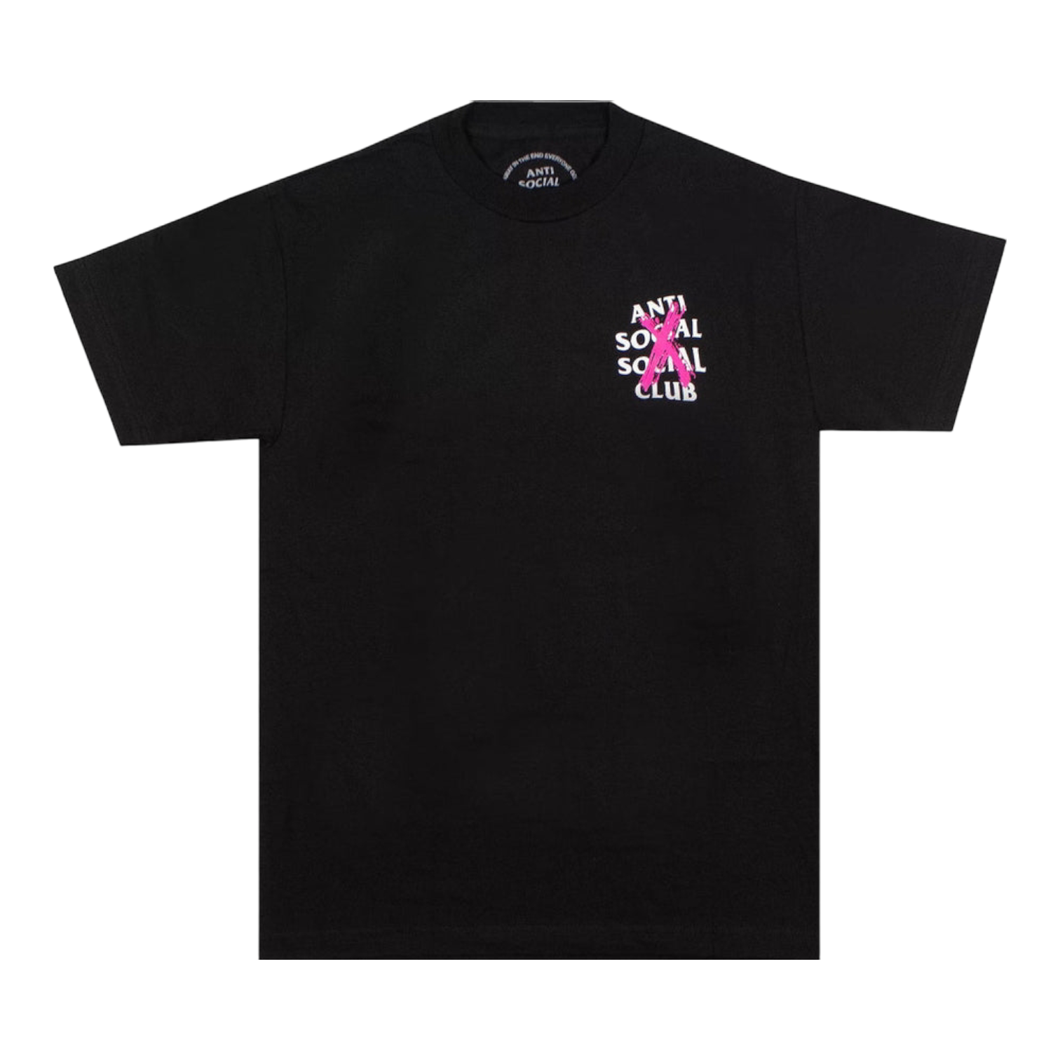 Anti Social Club CANCELLED T-SHIRT PINK BLACK