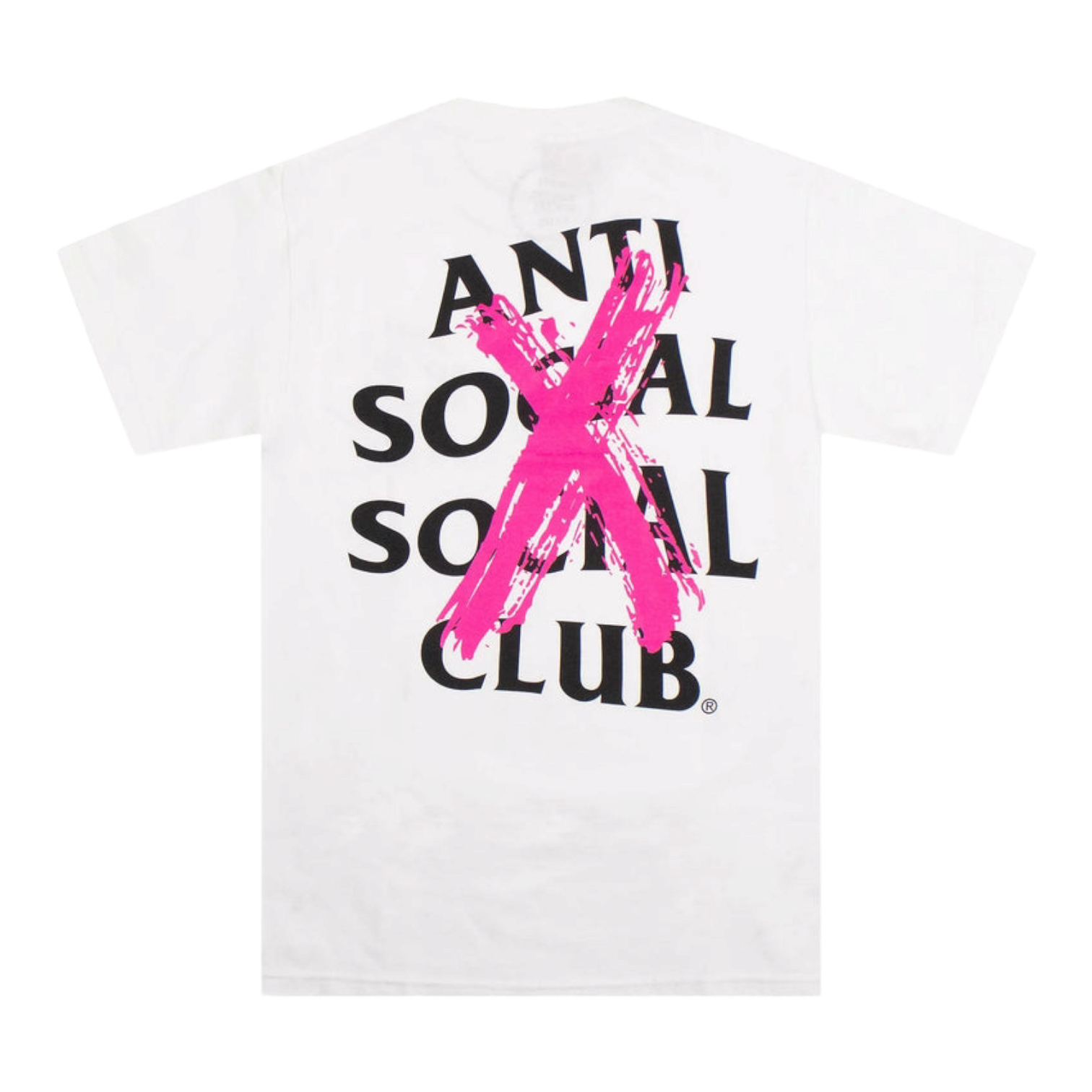 Anti Social Club Cancelled T-Shirt Pink White