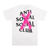 Anti Social Club Cancelled T-Shirt Pink White