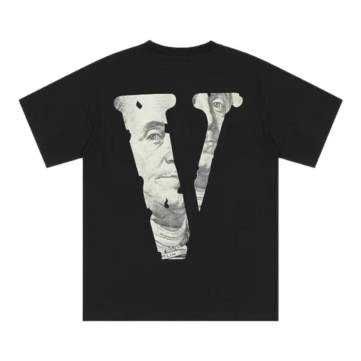 VLONE ONE DOLLAR BLACK TEE MENS