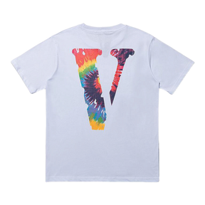 Vlone 21SS Vlone Tie Dye Rainbow Friends Tee - WHITE