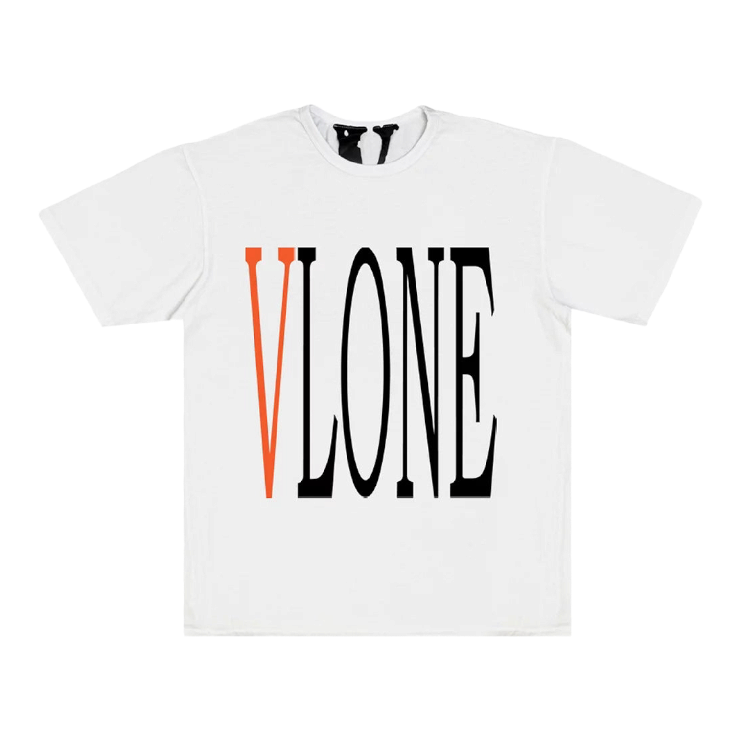 Vlone Staple T-Shirt 'White/Orange'