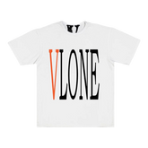 Vlone Staple T-Shirt 'White/Orange'