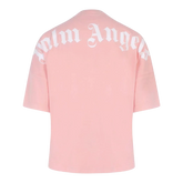 Palm Angels SS22 Mock Neck Tee - Salmon Pink