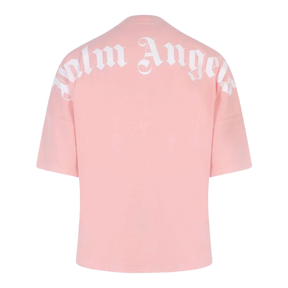 Palm Angels SS22 Mock Neck Tee - Salmon Pink