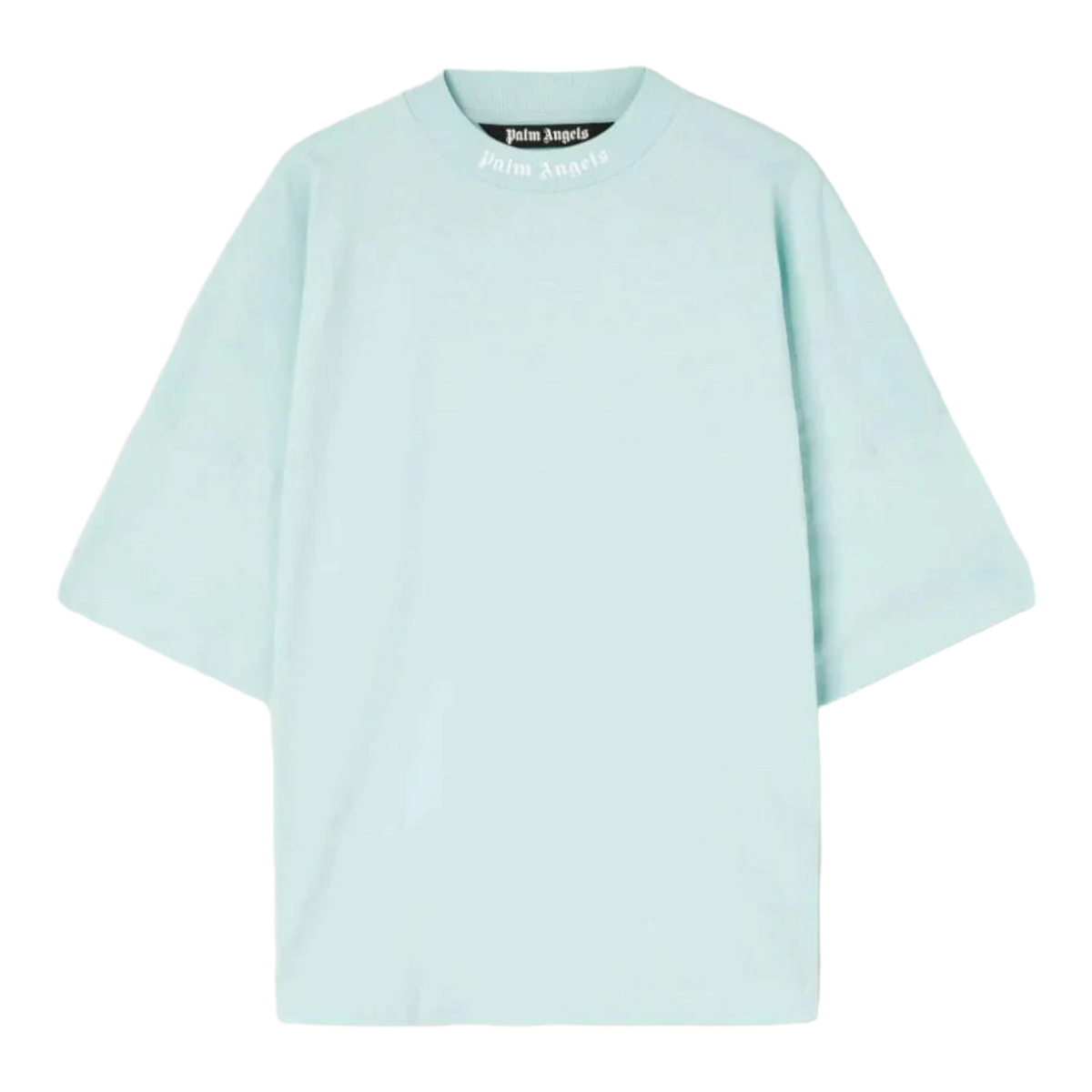 Palm Angels SS22 Mock Neck Tee - Fluo Green