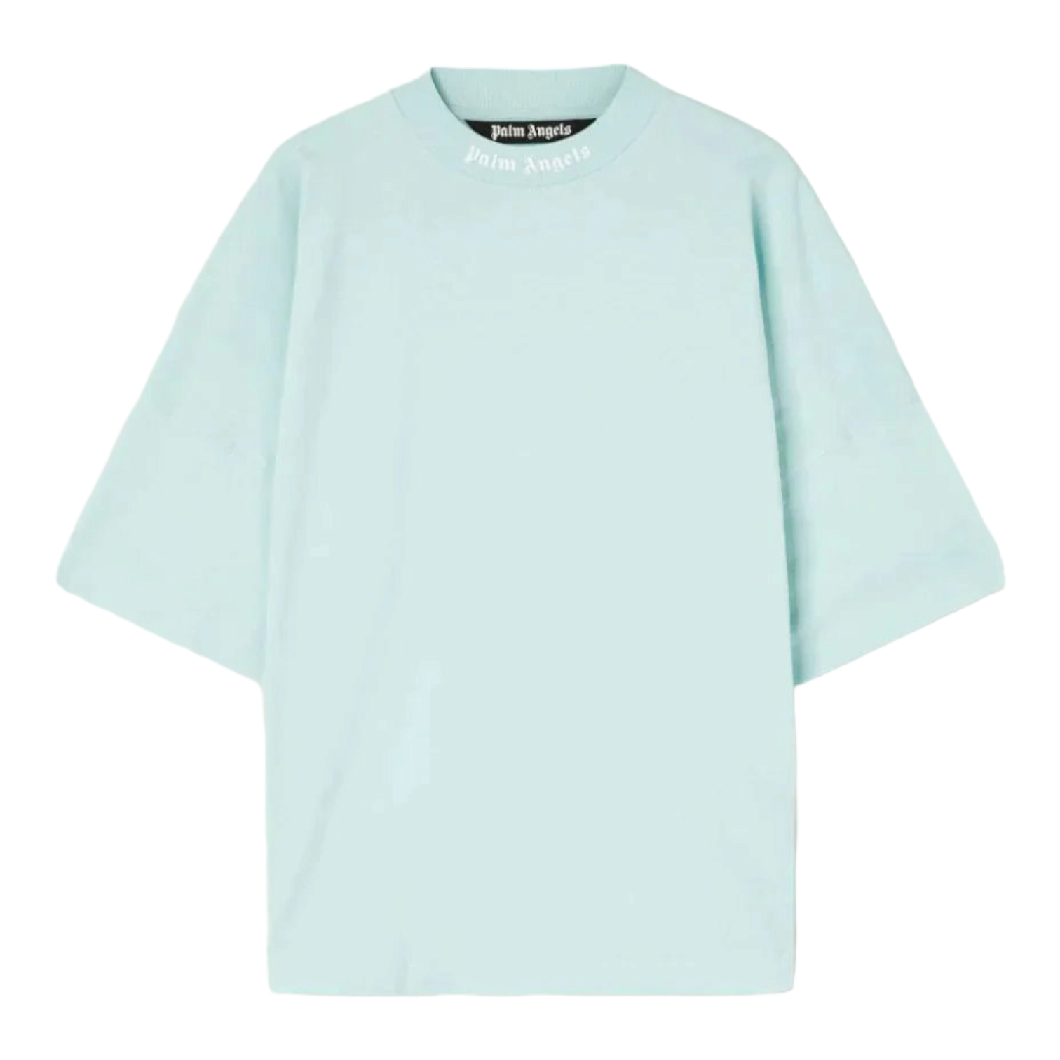 Palm Angels SS22 Mock Neck Tee - Fluo Green