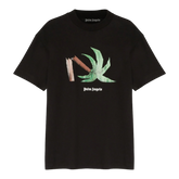 Palm Angels SS22 Broken Palm Tee - Black