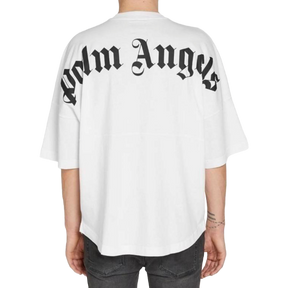 Palm Angels Mock Neck Tee - White