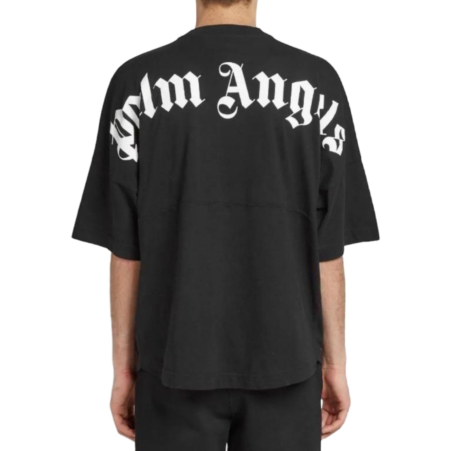 Palm Angels Mock Neck Tee - Black