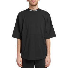 Palm Angels Mock Neck Tee - Black