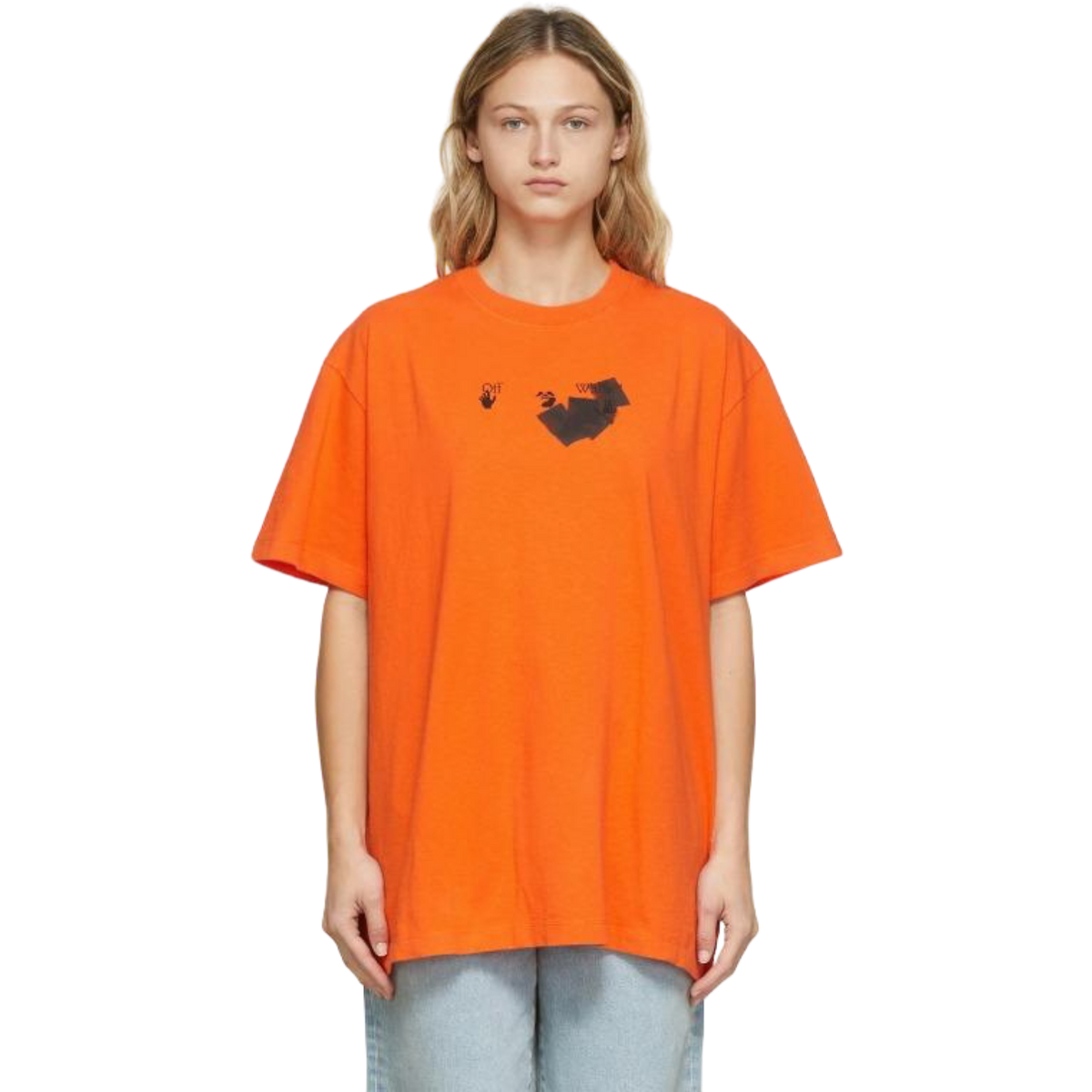 Off White FW21 Jumbo Marker Arrow Tee - Orange