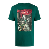 Off White Caravaggio Painting Slim Tee - Green