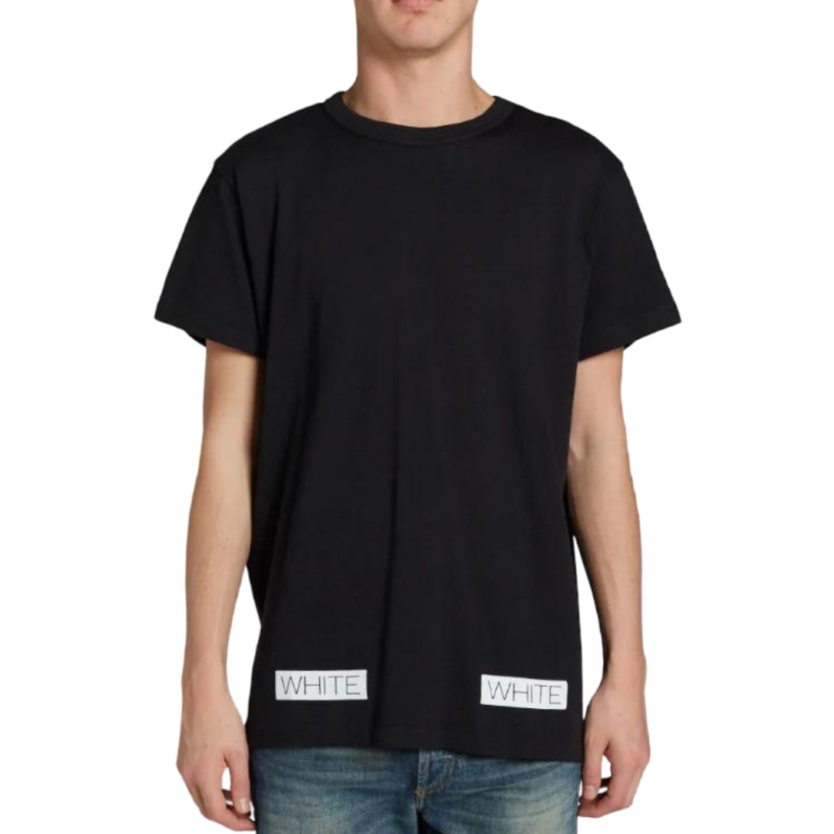 Off White Blue Collar Tee