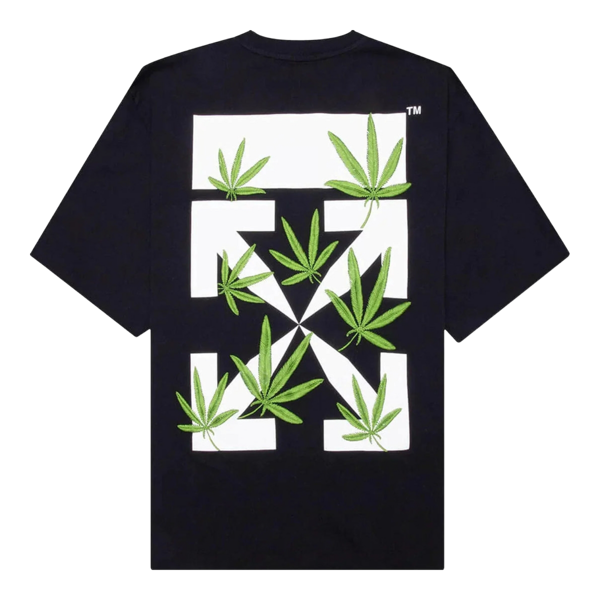 Weed Arrows Over Skate Black Tee