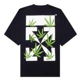 Weed Arrows Over Skate Black Tee