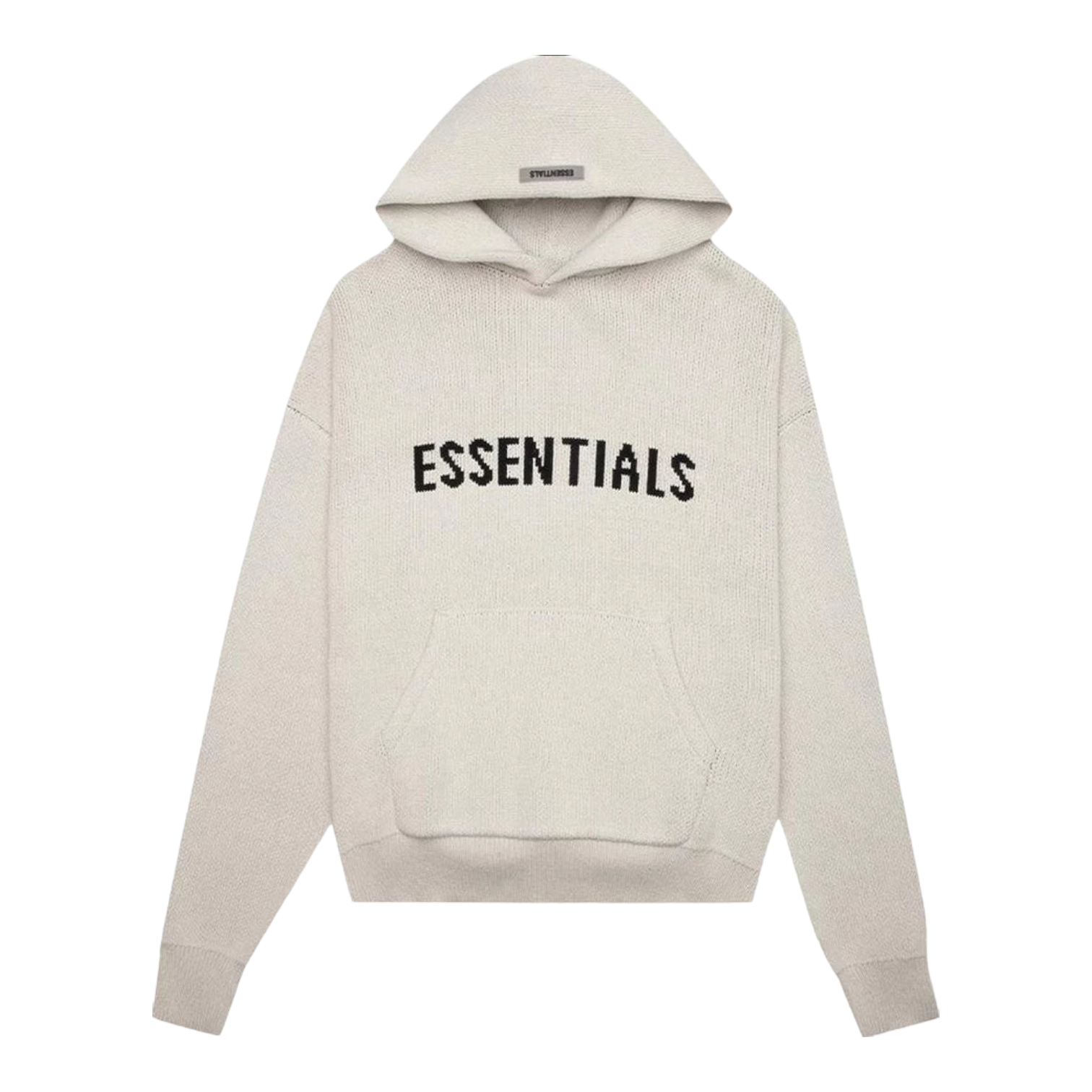 Essentials Knit Pullover Hoodie Oatmeal