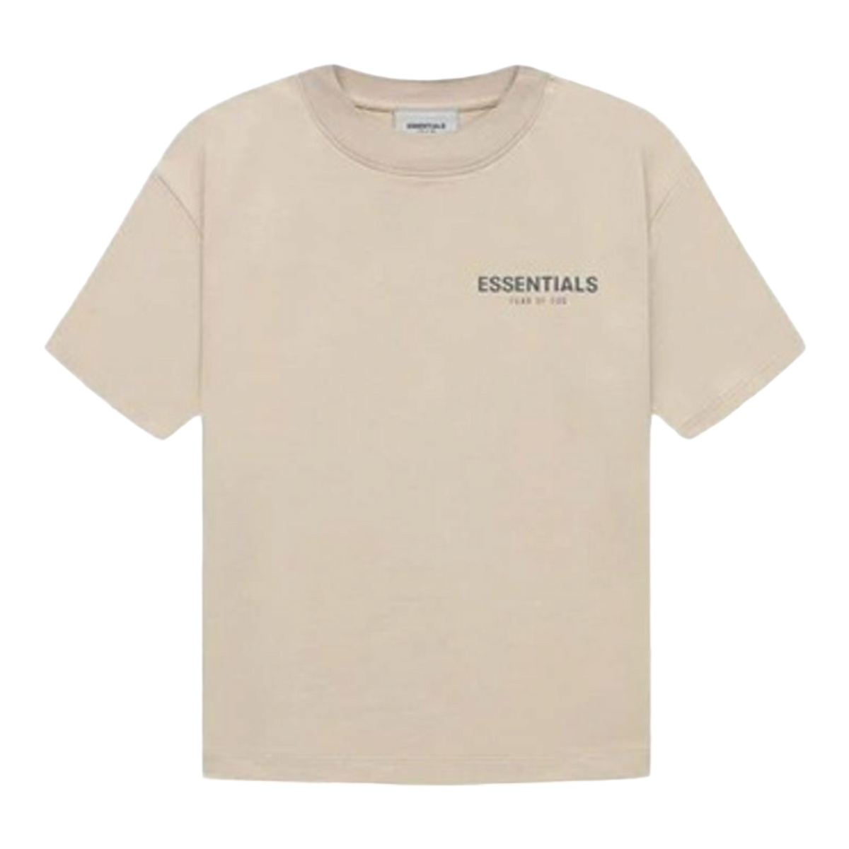 Essentials Reflective Chest Logo Tee Tan