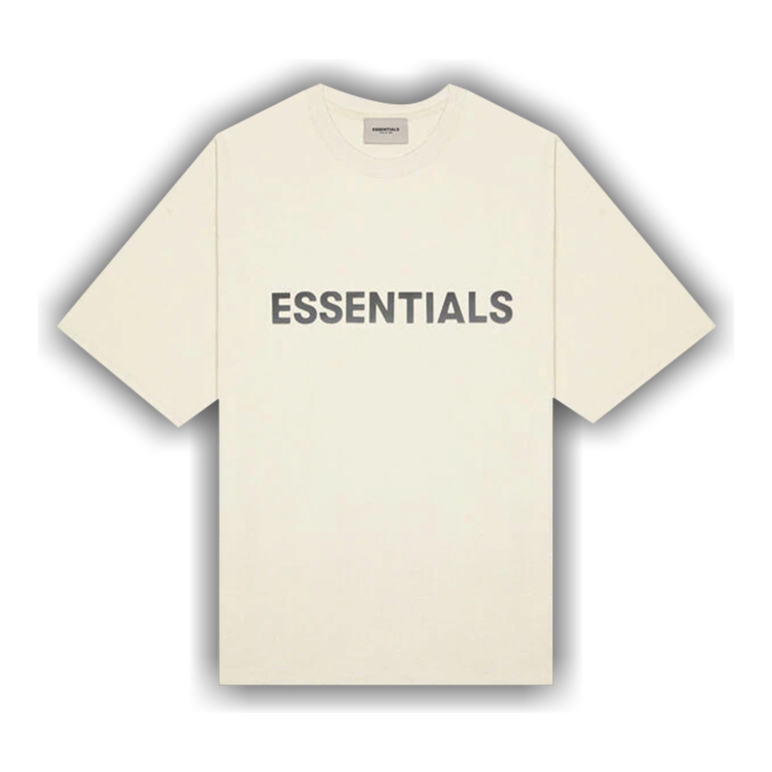 Essentials Front Logo Tee SS20 Cream