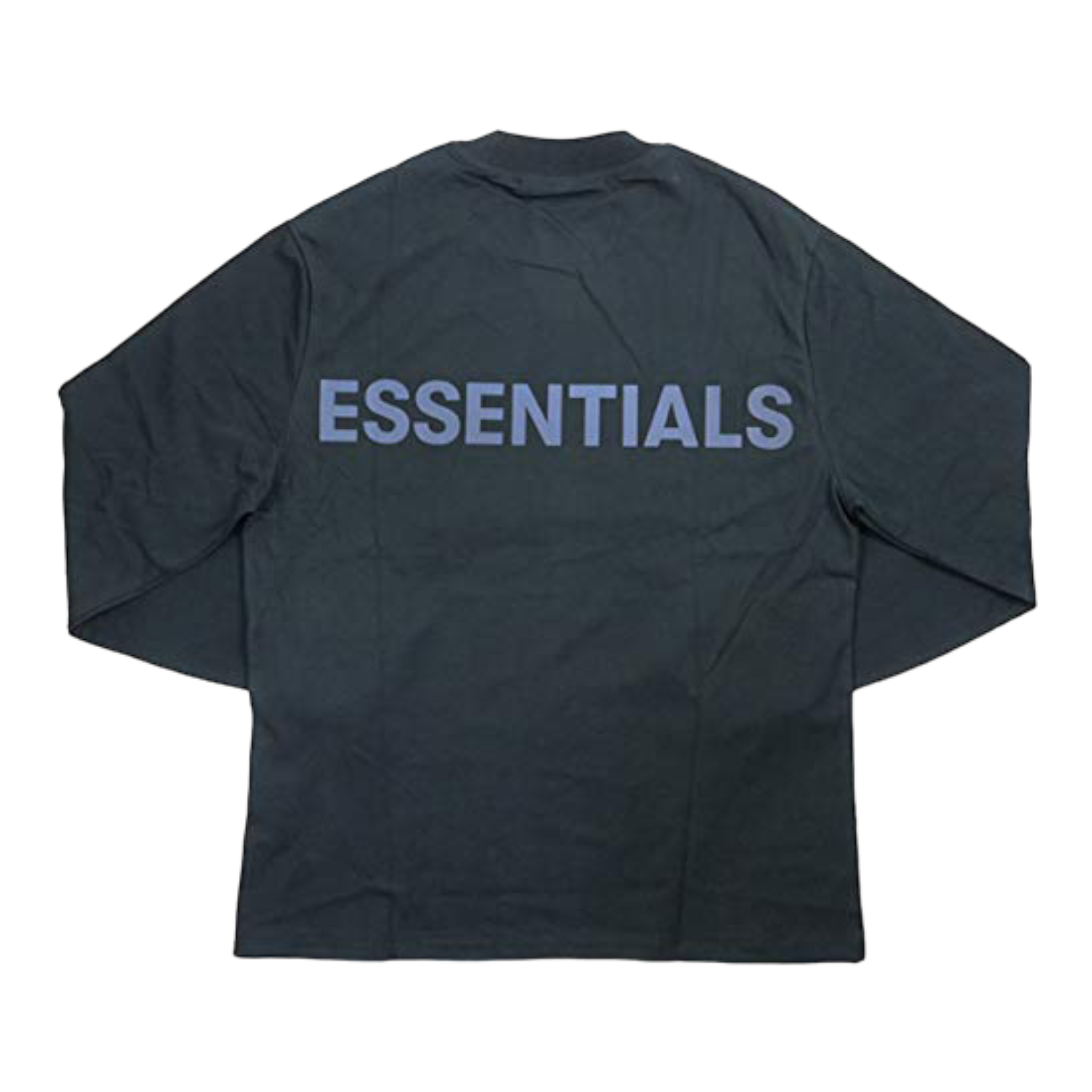 Essentials Reflective Long Sleeve Boxy T-shirt Black