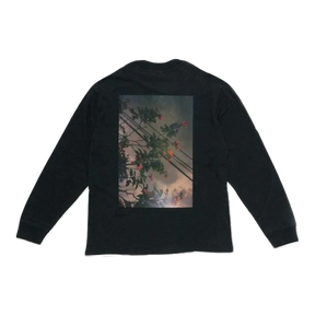 Essentials Floral Long Sleeve Photo T-shirt Black