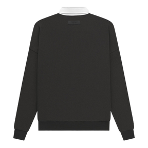 Essentials Off Black Rugby Sweatshirt