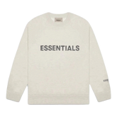 Essentials Silicon Applique Crewneck Oatmeal