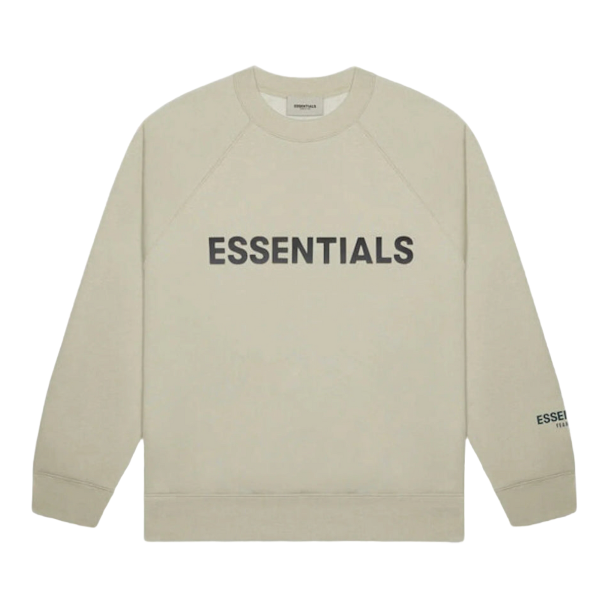 Essentials Silicon Applique Crewneck Moss