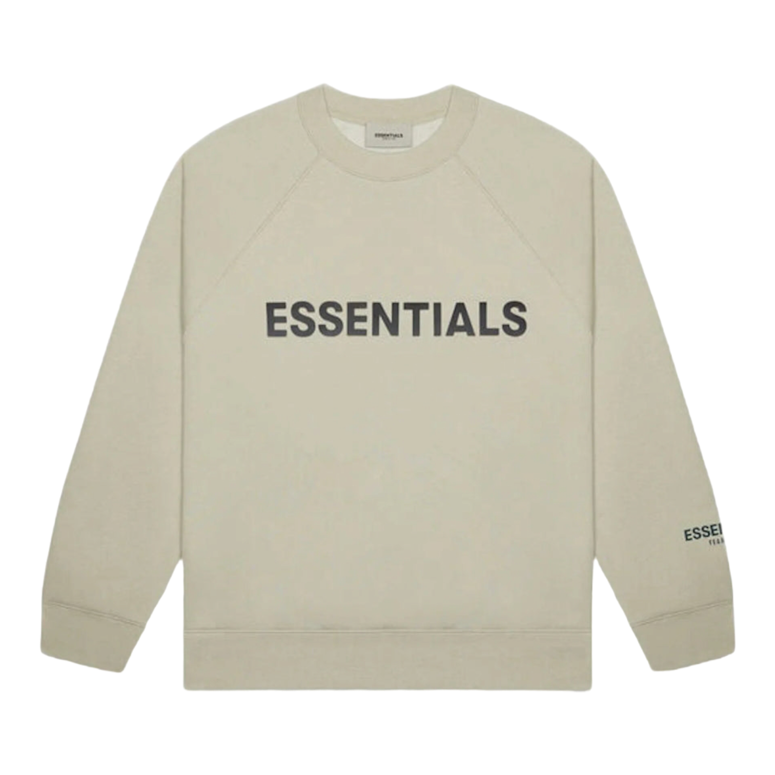 Essentials Silicon Applique Crewneck Moss