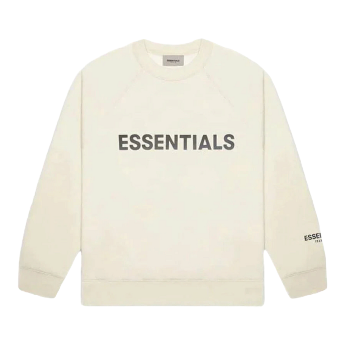 Essentials Silicon Applique Crewneck Cream