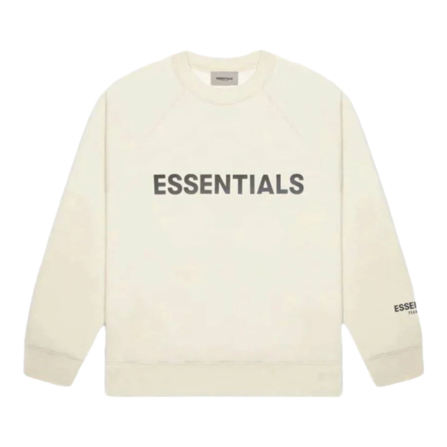 Essentials Silicon Applique Crewneck Cream