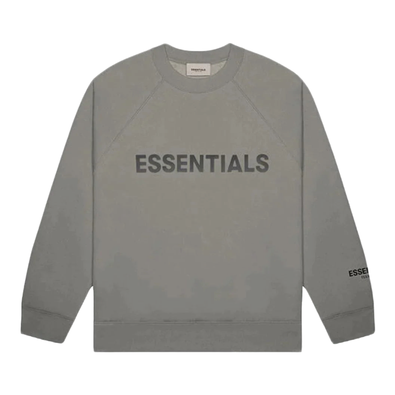 Essentials Silicon Applique Crewneck Charcoal