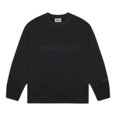 Essentials Silicon Applique Crewneck Black