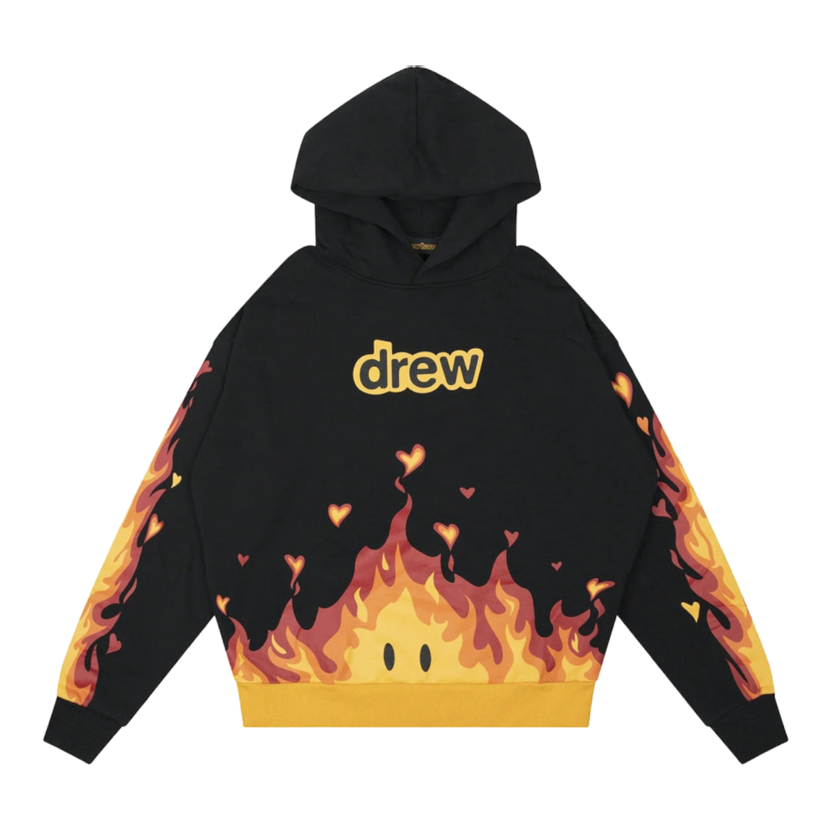 Drew Fire Hoodie Black