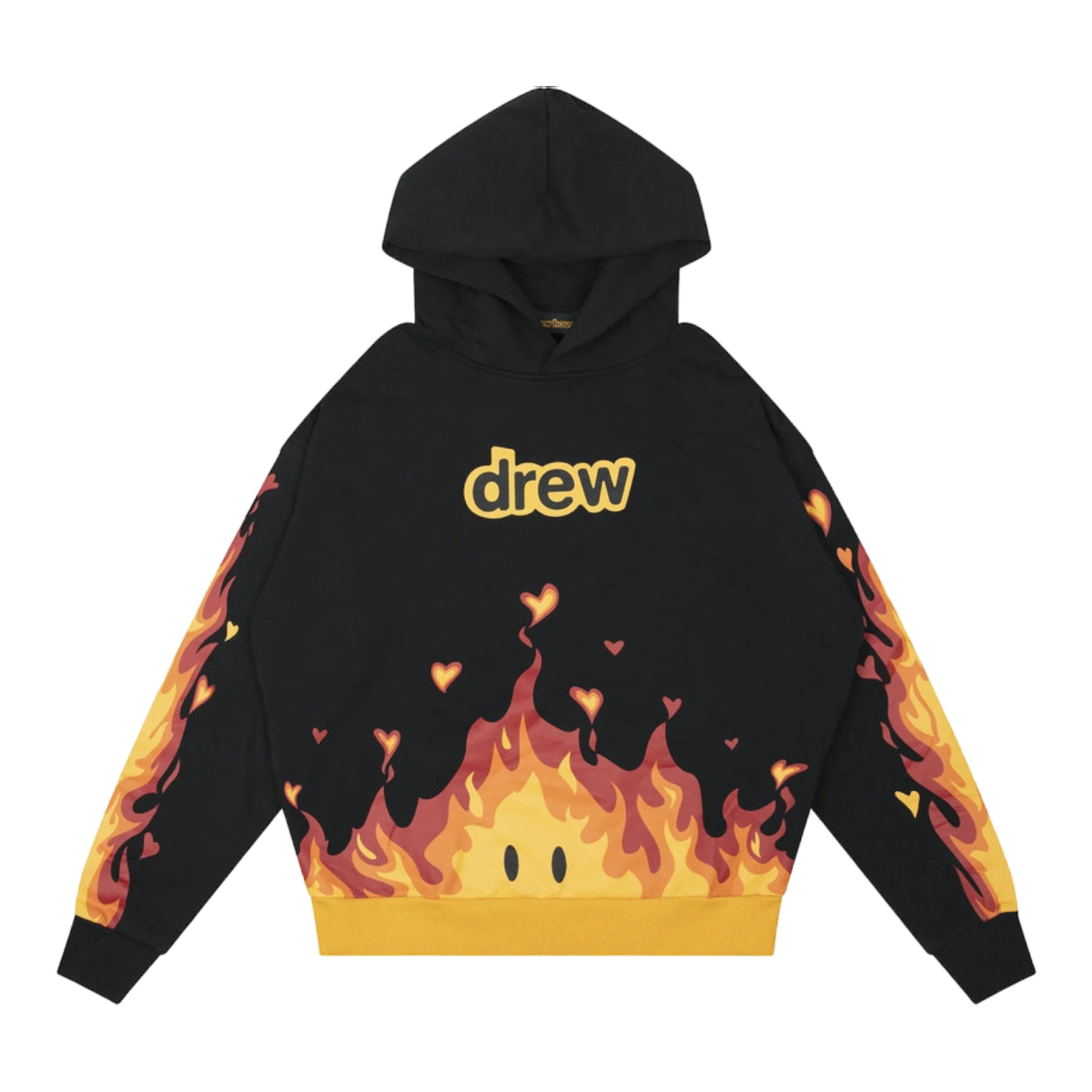 Drew Fire Hoodie Black