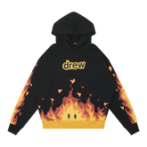 Drew Fire Hoodie Black