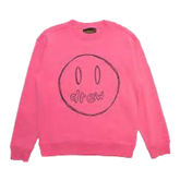 Drew Sketch Mascot Crewneck Hot Pink