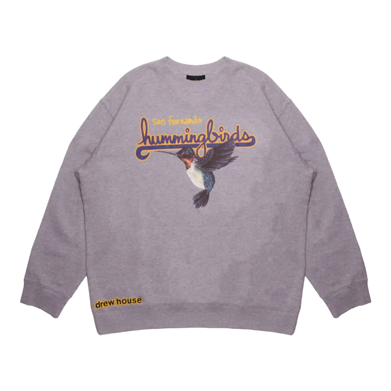 Drew Hummingbirds Crewneck Heather Grey