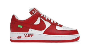 Louis Vuitton Nike Air Force 1 Low By Virgil Abloh White Red ( LV X AF1 RED)