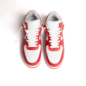 Louis Vuitton Nike Air Force 1 Low By Virgil Abloh White Red ( LV X AF1 RED)