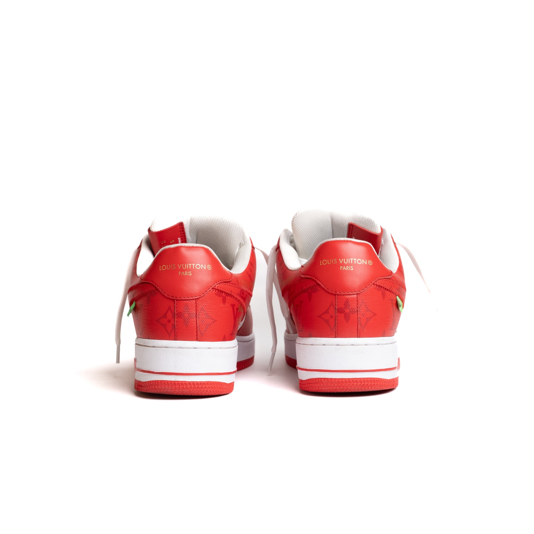 Louis Vuitton Nike Air Force 1 Low By Virgil Abloh White Red ( LV X AF1 RED)