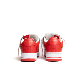 Louis Vuitton Nike Air Force 1 Low By Virgil Abloh White Red ( LV X AF1 RED)